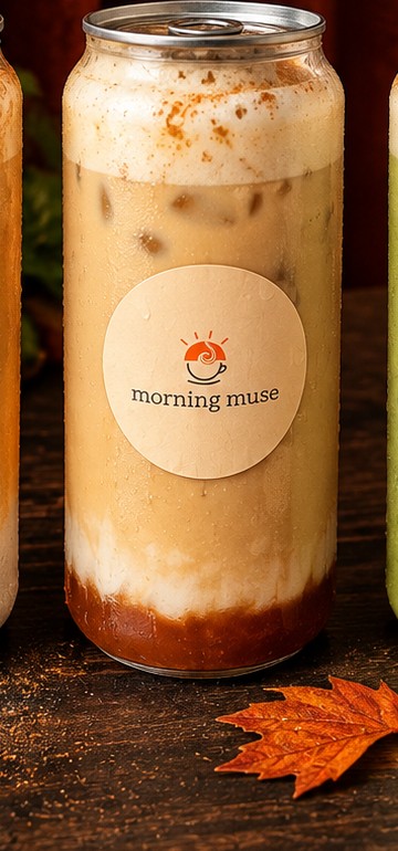 Morning Muse Apple Pie seasonal latte can